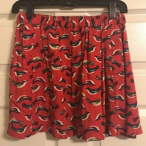 Urban Outfitters Bird Mini Skirt